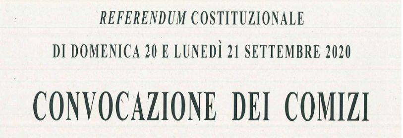 Convocati i comizi elettorali per il Referendum Costituzionale del 20 e 21 settembre