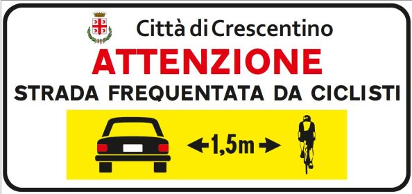 "Io rispetto il ciclista": campagna di sensibilizzazione della sicurezza sulla strada: venerdì 7 maggio tappa a Crescentino
