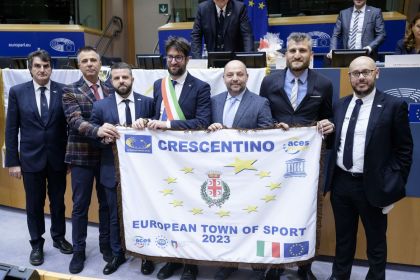 Consegnata a Crescentino la bandiera di “European Town of Sport"