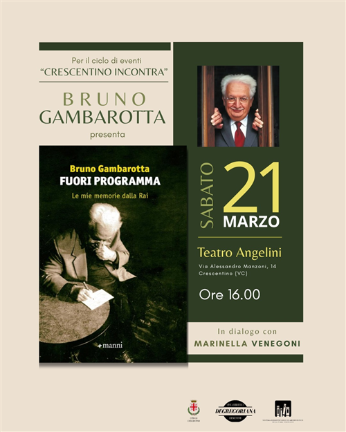 A Crescentino nasce "Crescentino Incontra": una primavera con i libri, le storie e gli autori