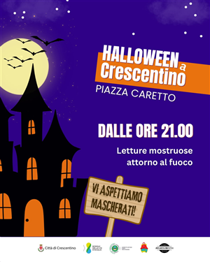 Halloween a Crescentino: letture mostruose attorno al fuoco in Piazza Caretto